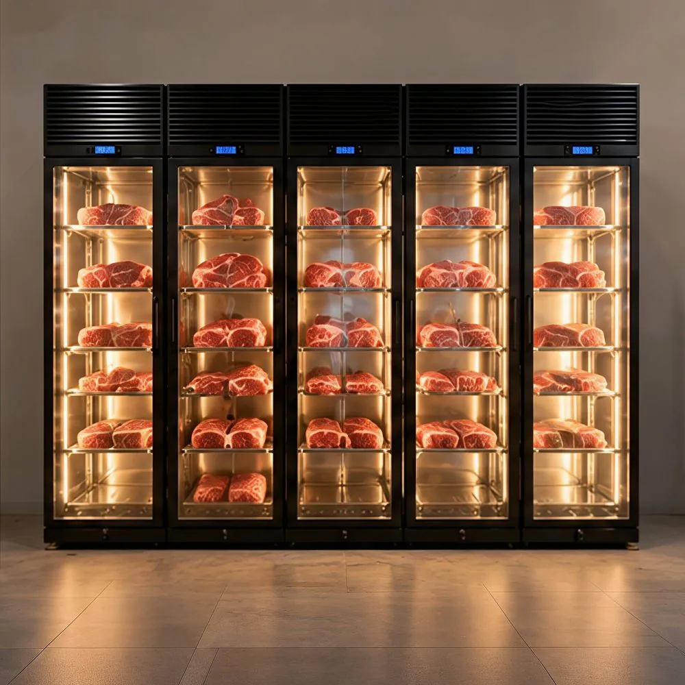 Commercial Stainless Steel Dry-Aged Beef Cabinet, Battery USB Power