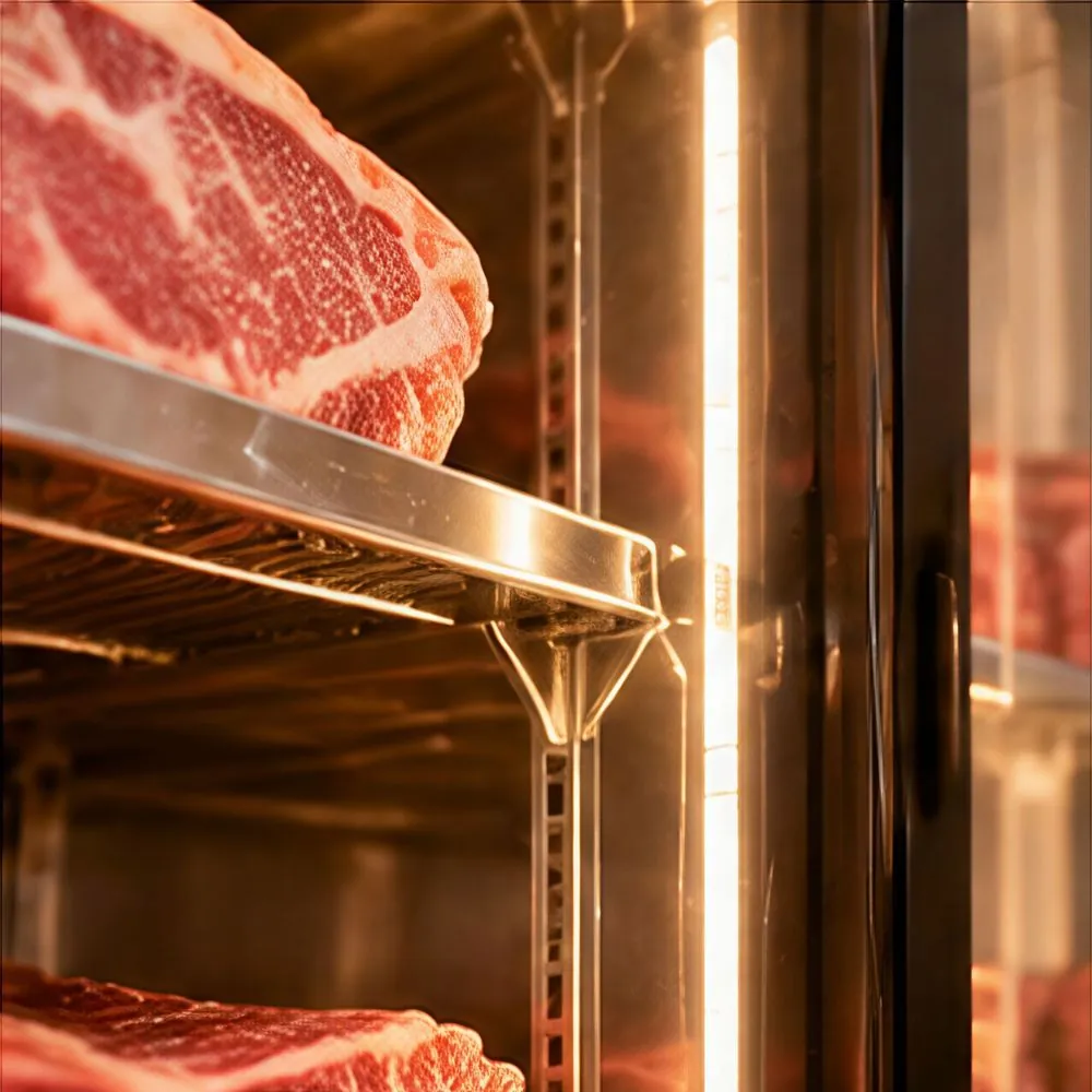 Commercial Stainless Steel Dry-Aged Beef Cabinet, Battery USB Power 3