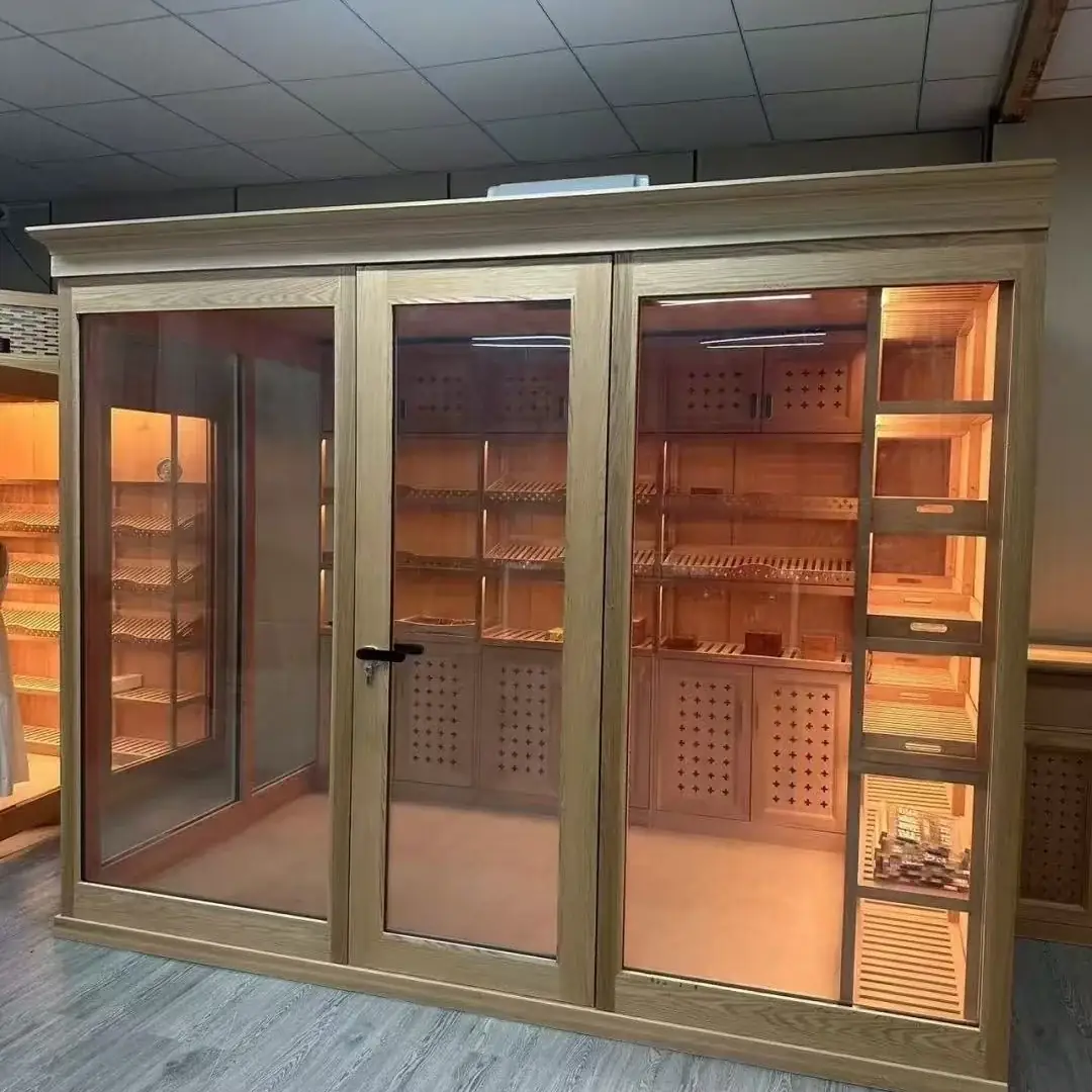 Stepped 1000L Stainless Steel Wine Cabinet with Dual-Zone Control project reference