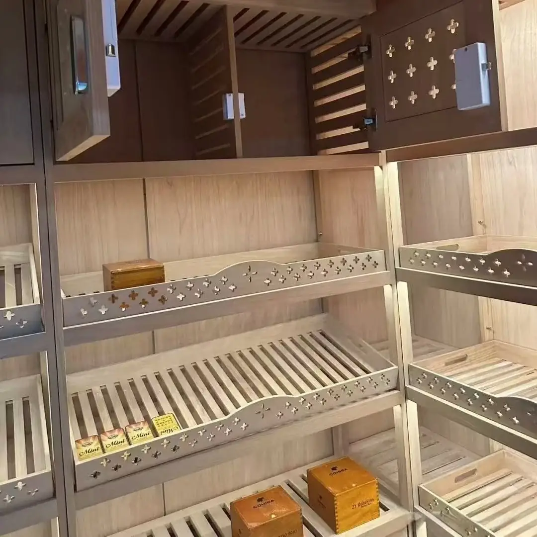 Stepped 1000L Stainless Steel Wine Cabinet, Absorption Refrigerator and Dual-Zone Control 4