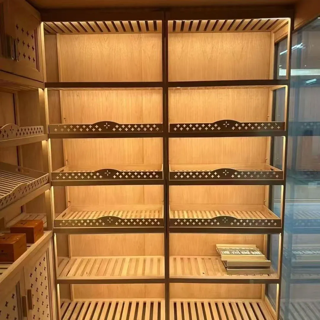 Stepped 1000L Stainless Steel Wine Cabinet, Absorption Refrigerator and Dual-Zone Control 5