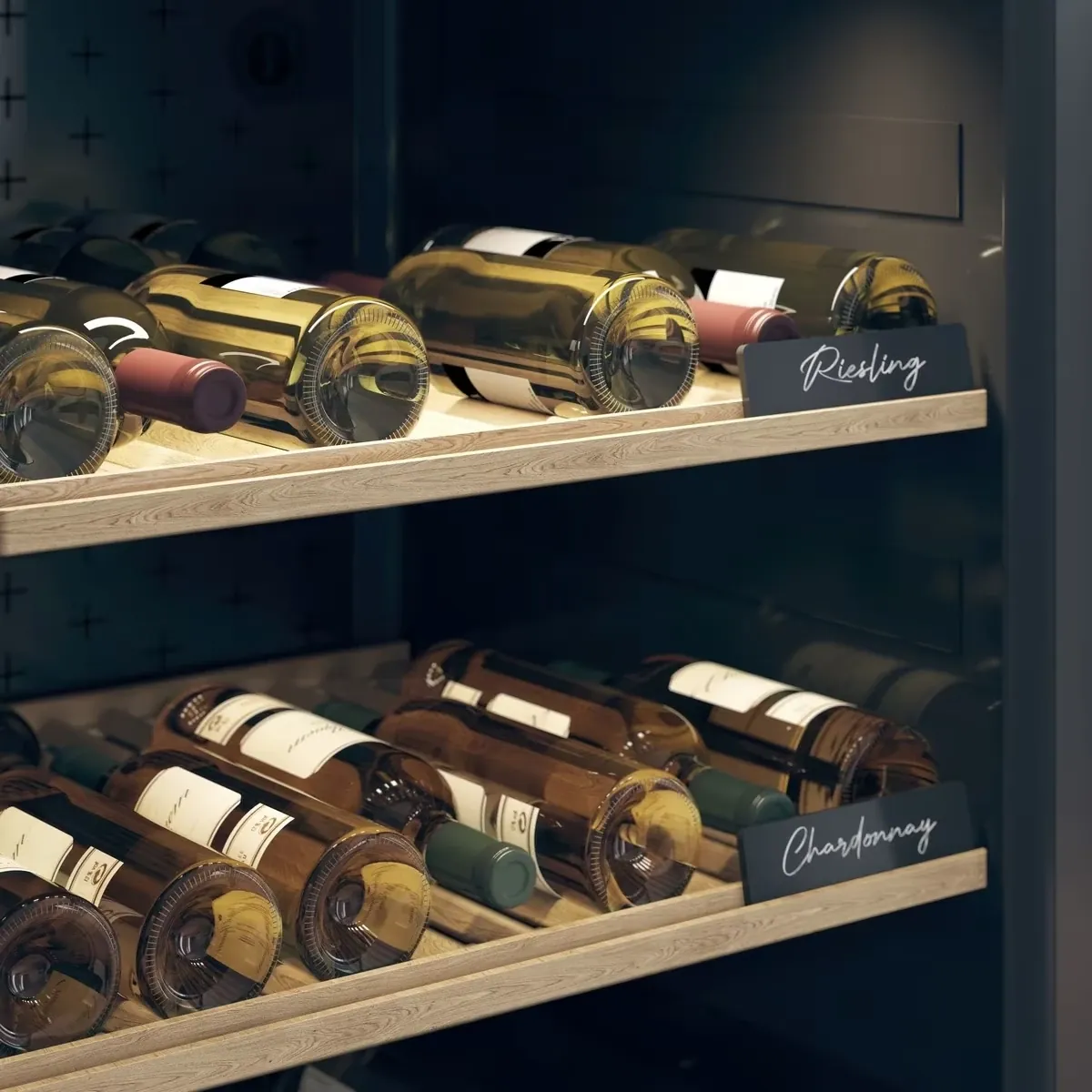 Custom Single-Zone Stainless Steel Wine Display Cabinet with Insulated Glass Door project reference