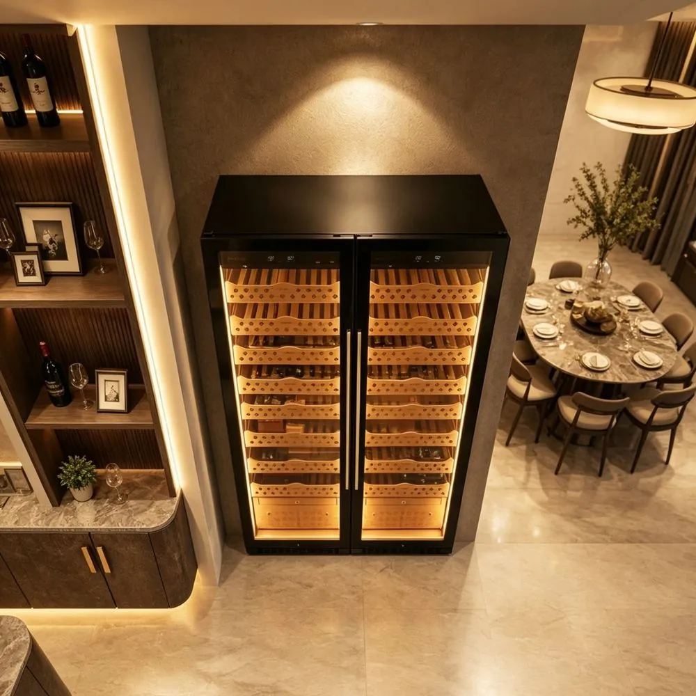 ROYAL METAL Stainless Steel Cigar Cabinet Dual Zone, Household project detail