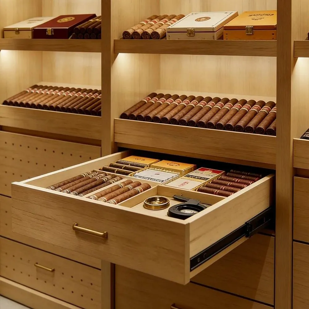 ROYAL METAL Stainless Steel Cigar Humidor Cabinet 448L Digital 4