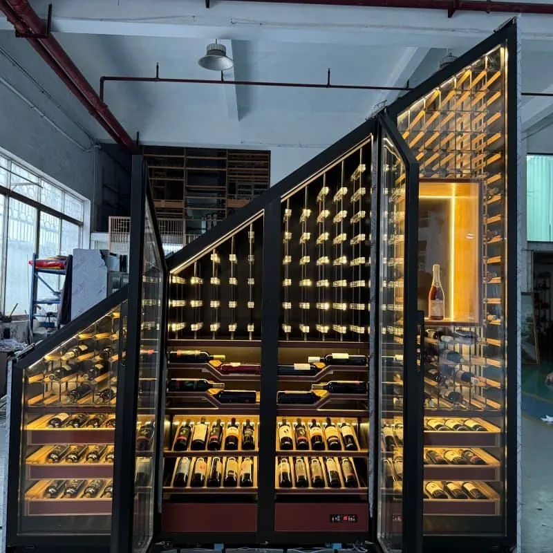 Wine Cooler Cabinet 100L, Stainless Steel Absorption Refrigerator 3