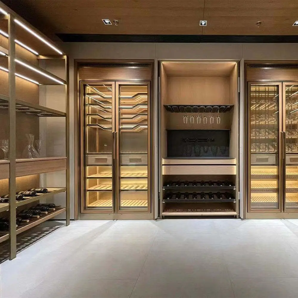 wine cabinet Stainless Steel, Glass