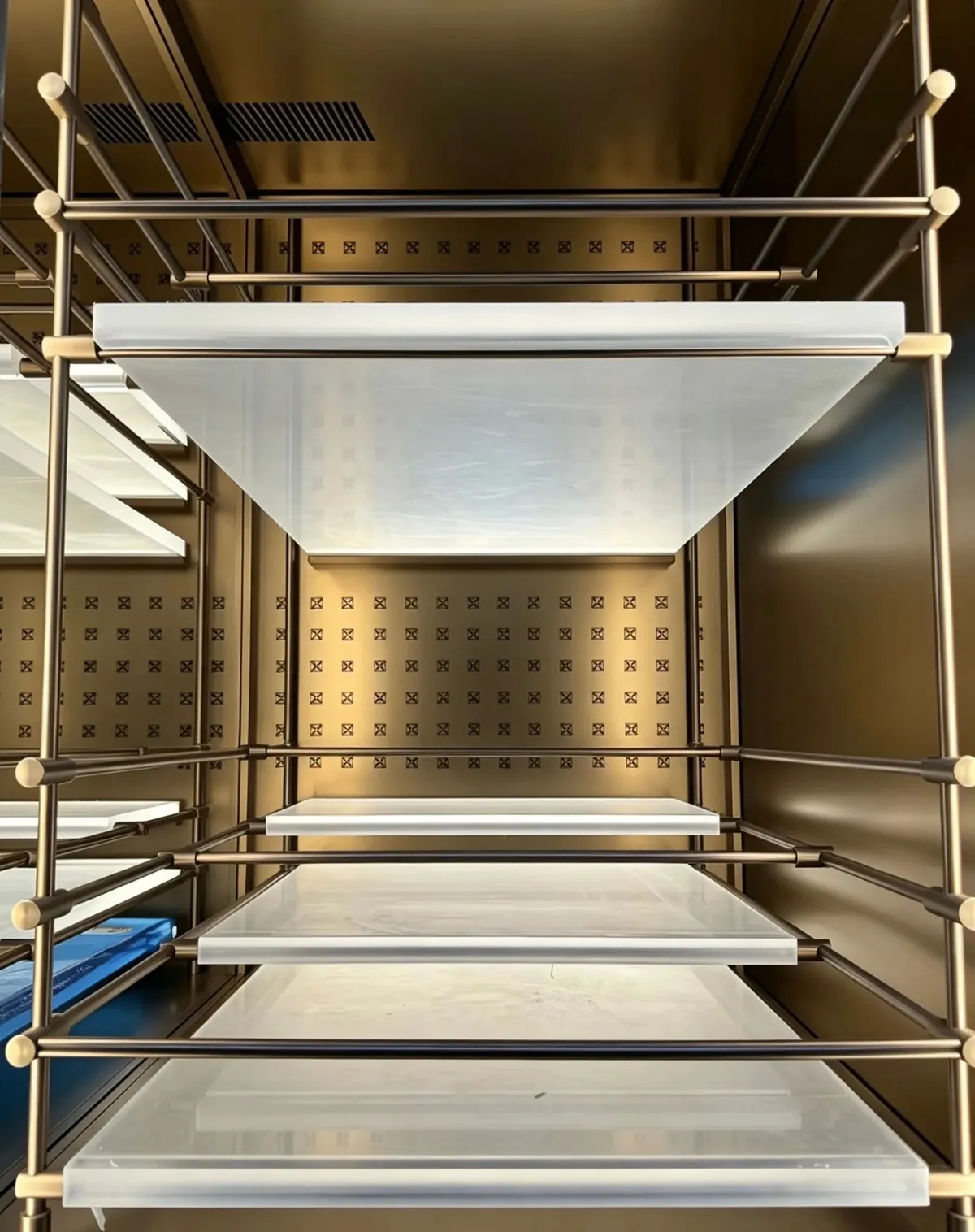 Illuminated Twin-Bay Bespoke Wine Cabinet, Glass Door Display 2
