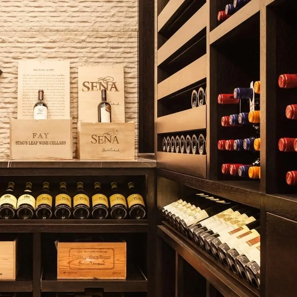 RM-007 traditional wood wine cellar display