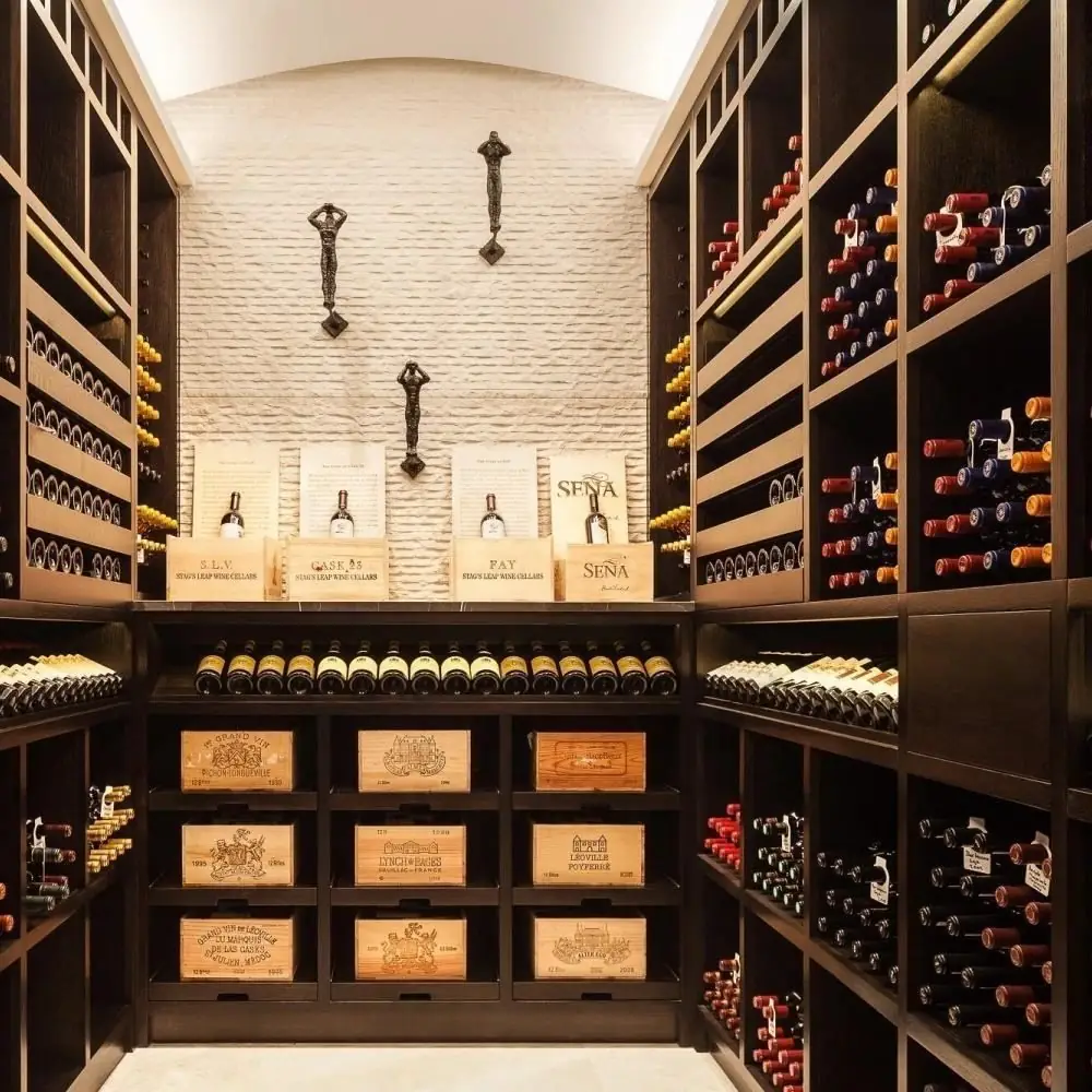 RM-007 Traditional Wood Wine Cellar Display